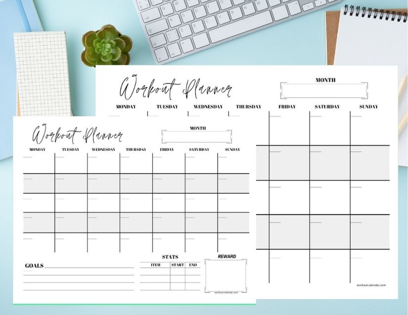 30 Day Workout Planner - Print A Workout Calendar